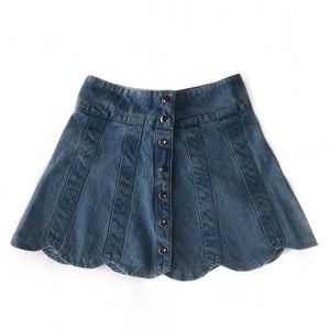 Vintage wrap super high waisted denim skirt 🦂